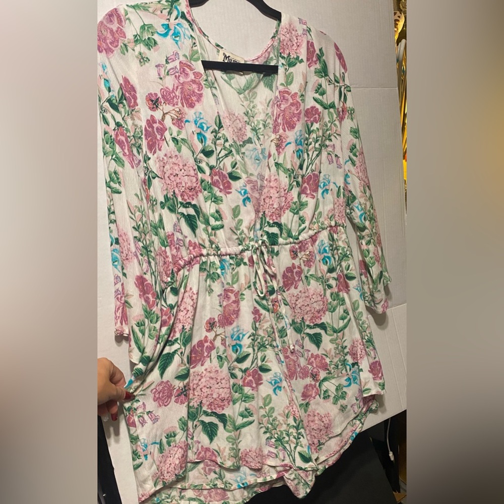 SALE! SHOW ME YOUR MUMU SHORTS FLORAL ROMPER